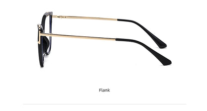 Cat Eye Anti-Blue Light Spring Hinged Glasses - retinosa