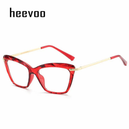 Transparent Stylish Women Cat Eye Glasses - retinosa