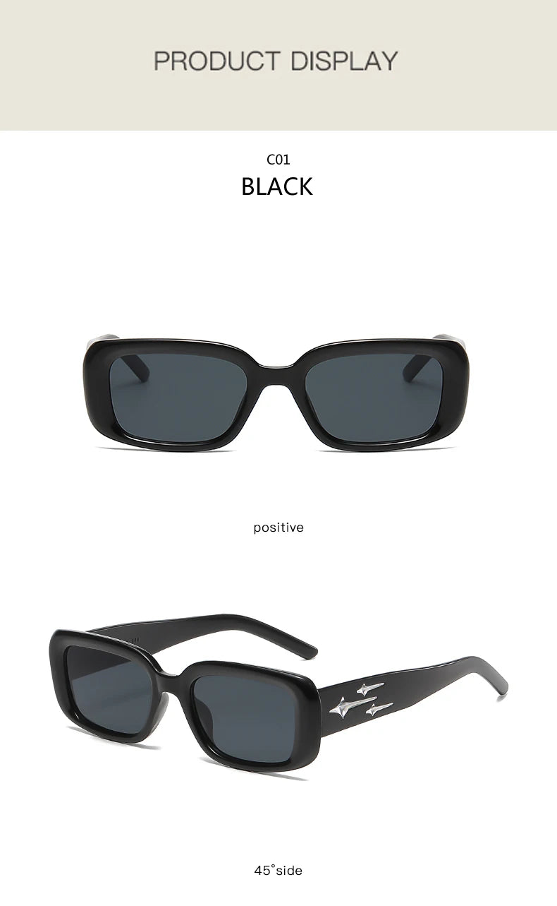 Kitten Eye Retro Y2K Style Small Square Sunglasses