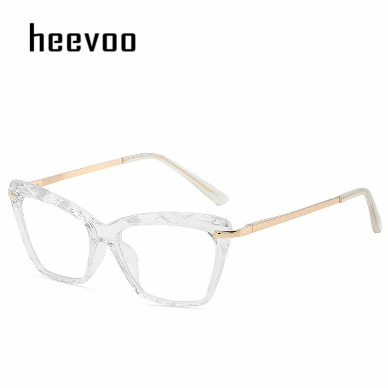 Transparent Stylish Women Cat Eye Glasses - retinosa