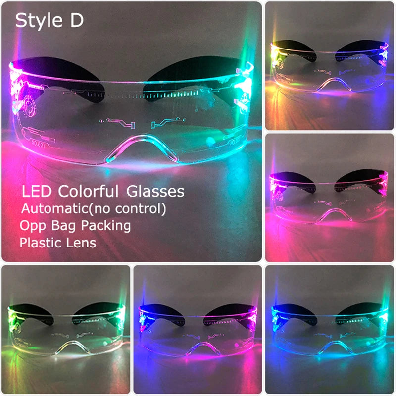 LED Neon Luminous Glow Party Glasses