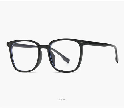 Black Anti-Blue Light Computer Unisex Square sunglasses