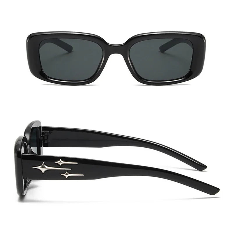 New Retro Y2K Style Small Square Sunglasses - retinosa
