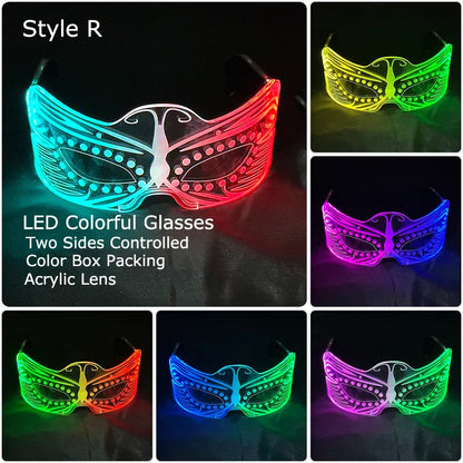 LED Neon Luminous Glow Party Glasses