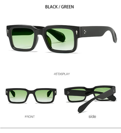 Classical Retro Square Rivet Sunglasses