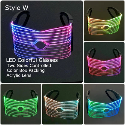 LED Neon Luminous Glow Party Glasses