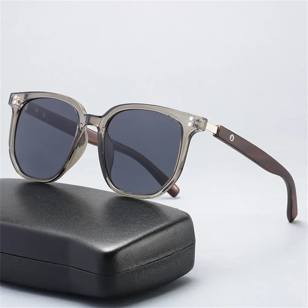 New Men Vintage Wooden Frame Sunglasses