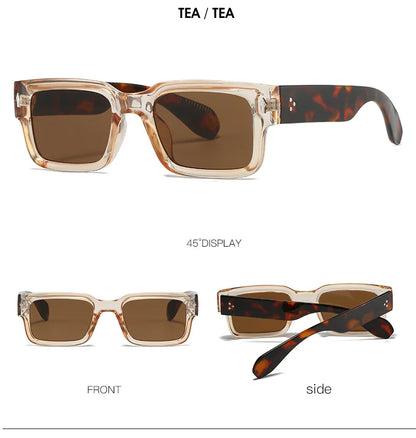 Classical Retro Square Rivet Sunglasses