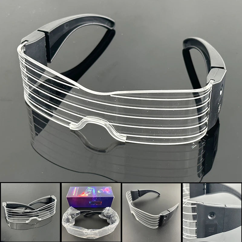 LED Neon Luminous Glow Party Glasses