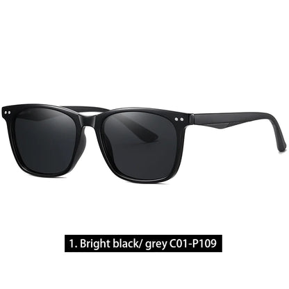 Retro Transparent Korean Square Polarized Sunglasses