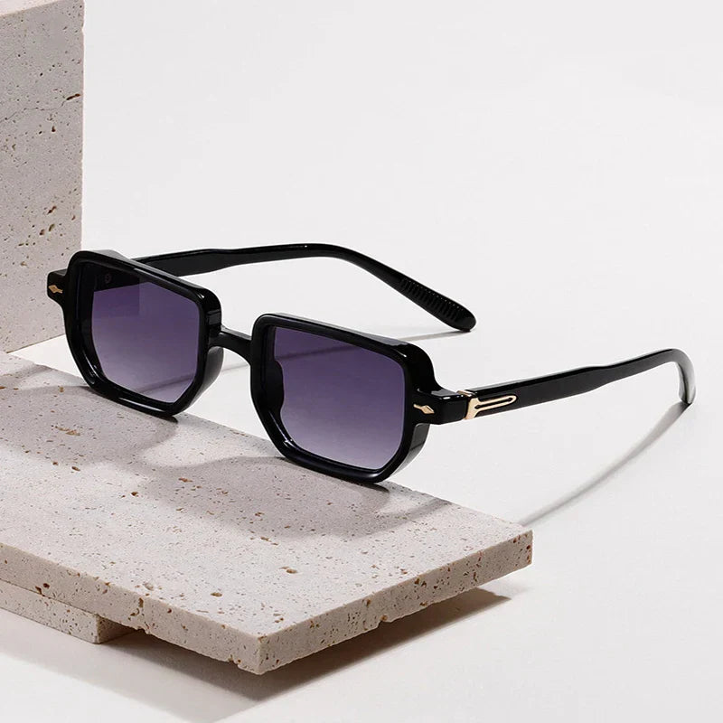 Retro Rectangle Punk Sunglasses