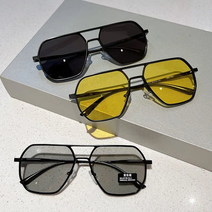 Vintage Polarized Retro Men Fashion Black Shades