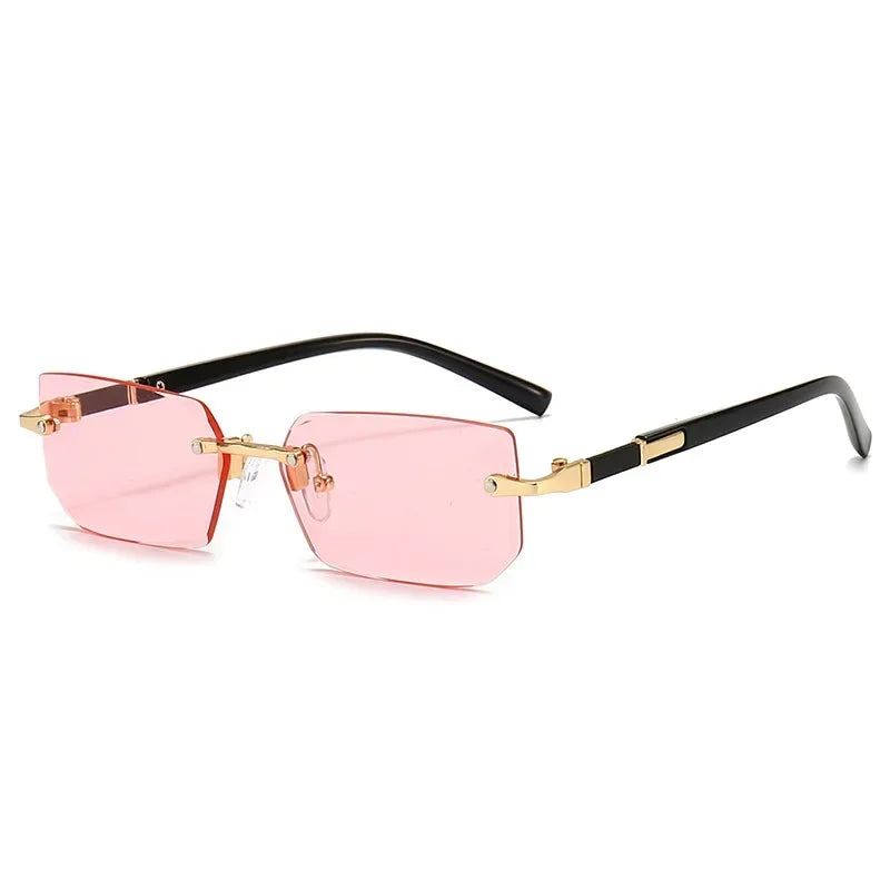 High-Definition Rimless Square Eyewear
