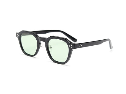 Peekaboo Korean Retro TR90 Polygon Polarized Sunglasses
