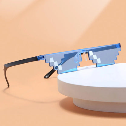 5Pcs Trick Toy Thug Life Pixel Mosaic Glasses