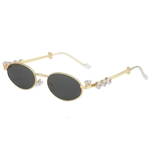 Metal Oval Frame Sunglasses Vintage Outdoor