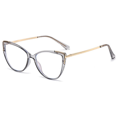 Cat Eye Anti-Blue Light Spring Hinged Glasses - retinosa