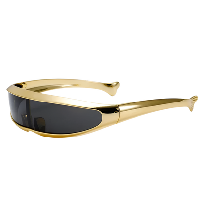 Futuristic One-piece Y2K Steampunk Sunglasses