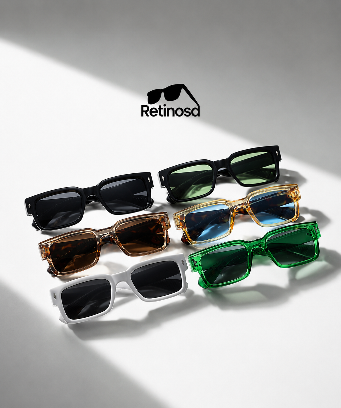 Retinosa VERDE™ — Retro Square Fashion Sunglasses - retinosa